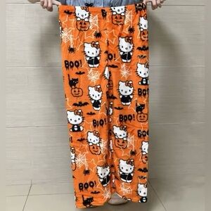 NWT Sanrio Hello Kitty Pajamas Pants Halloween Orange Women Size XL and XXL